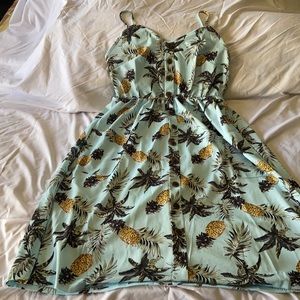Do You Like Piña Coladas? Sleeveless Midi Dress